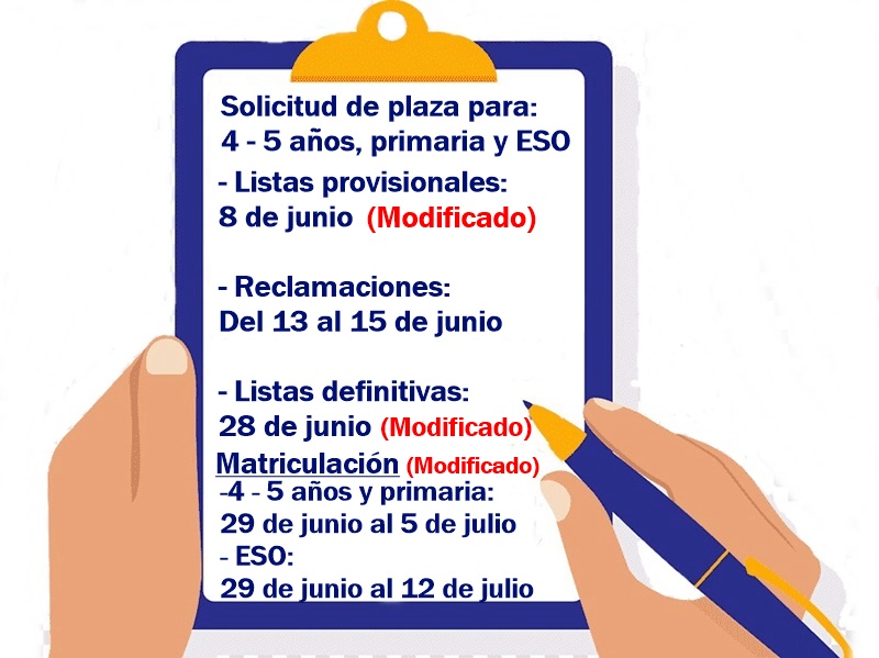 Solicitudes de plaza y matriculaciones Solicitudes de plaza y matriculaciones